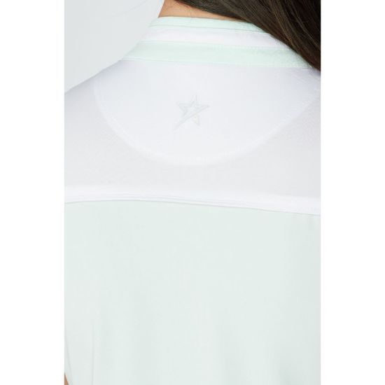 Picture of Swing Out Sister Esme Sleeveless Golf Polo Shirt - Mint/White