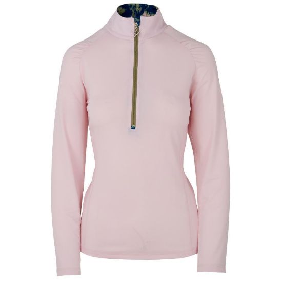 Picture of Swing Out Sister Celeste 1/4 Zip Golf Midlayer - Cherry Blossom