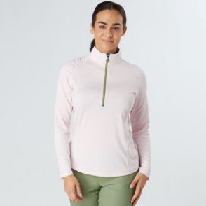 Picture of Swing Out Sister Celeste 1/4 Zip Golf Midlayer - Cherry Blossom
