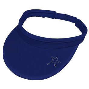 Picture of Swing Out Sister Yvette Pattern Golf Visor - Atlantic Blue