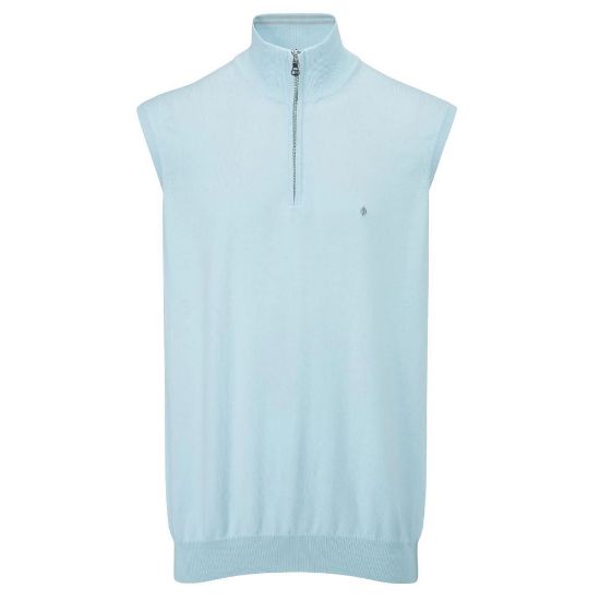 Picture of Oscar Jacobson Mens Bob Pin Knit  Sleeveless Sweater