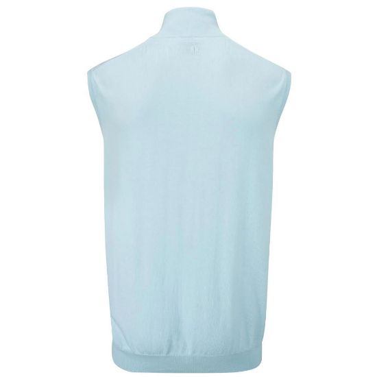 Picture of Oscar Jacobson Mens Bob Pin Knit  Sleeveless Sweater