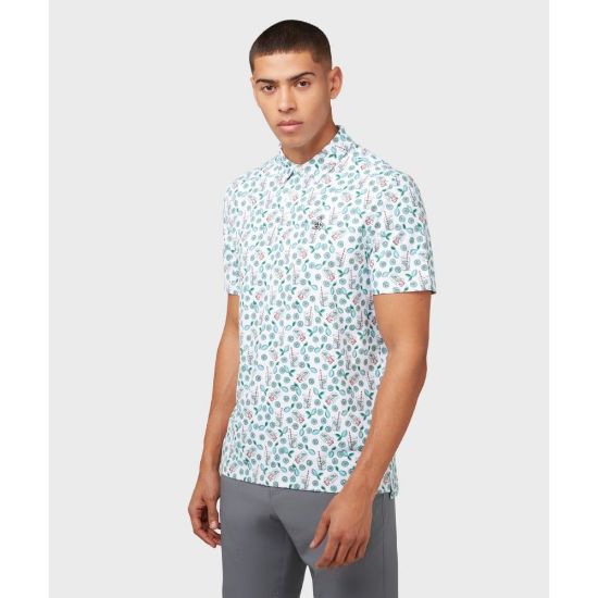 Picture of Original Penguin Men's Allover Lemonade Print Golf Polo Shirt