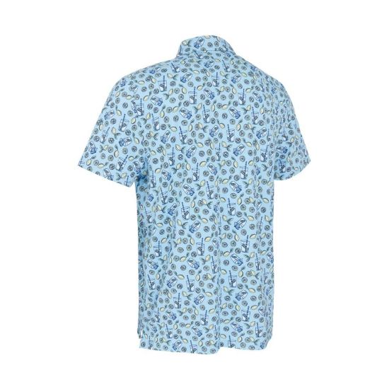 Picture of Original Penguin Men's Allover Lemonade Print Golf Polo Shirt
