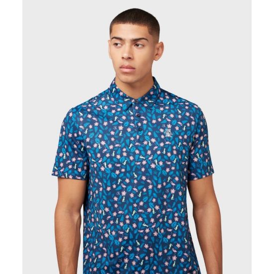 Picture of Original Penguin Men's Whimsical Tropical Print Golf Polo Shirt