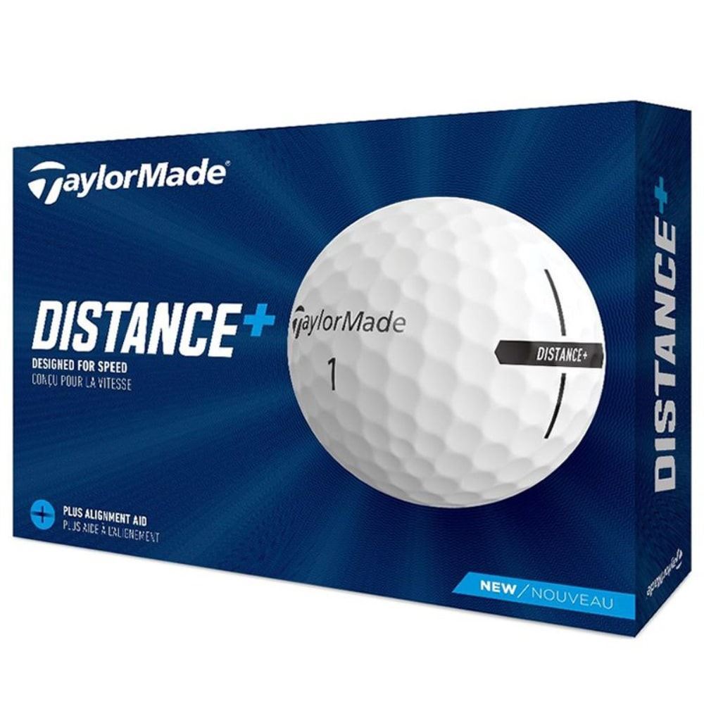TaylorMade Distance+ Golf Balls - White