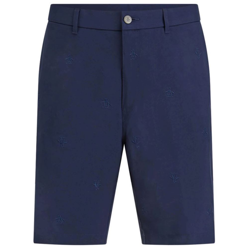 Original Penguin Men's Allover "Pete" Embroidered Golf Shorts