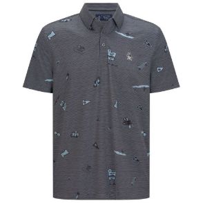 Picture of Original Penguin Men's Mini Printed Golf Polo Shirt - Size L Only