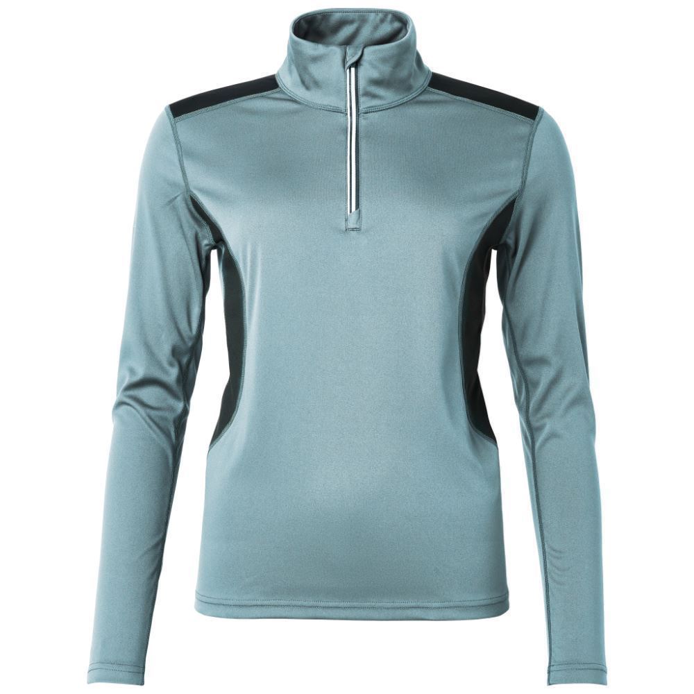 Abacus Ladies Tenby 1/4 Zip Golf Midlayer  - Forest