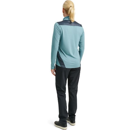 Picture of Abacus Ladies Tenby 1/4 Zip Golf Midlayer  - Forest