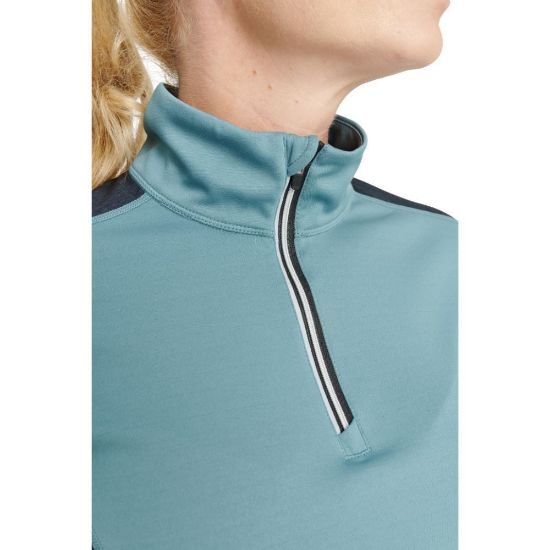 Picture of Abacus Ladies Tenby 1/4 Zip Golf Midlayer  - Forest