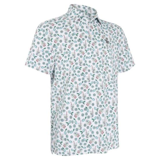 Picture of Original Penguin Men's Allover Lemonade Print Golf Polo Shirt
