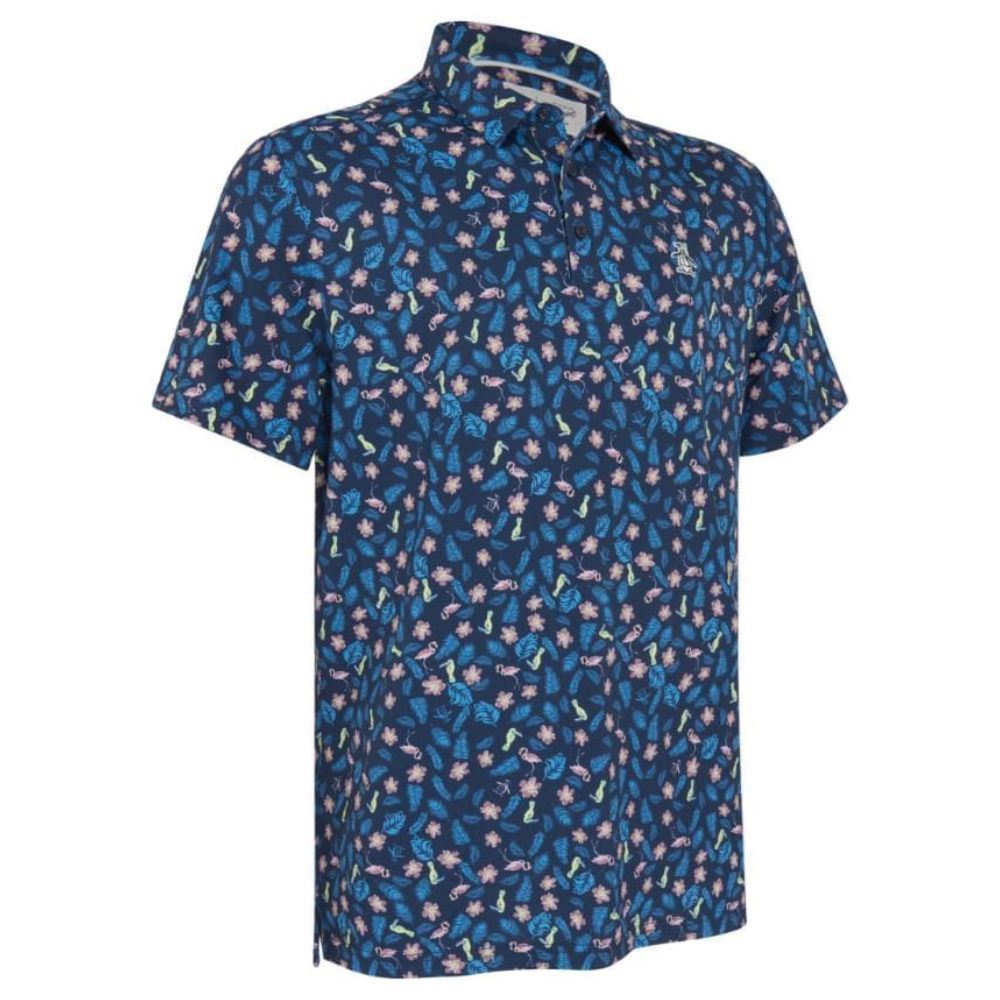 Original Penguin Men's Whimsical Tropical Print Golf Polo Shirt