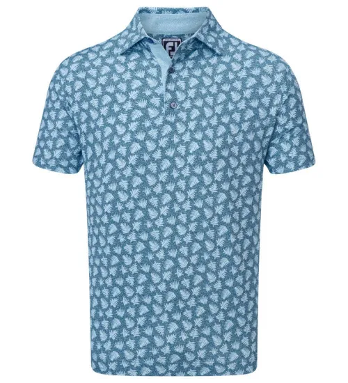 Picture of FootJoy Men's Shadow Palm Print Golf Polo Shirt